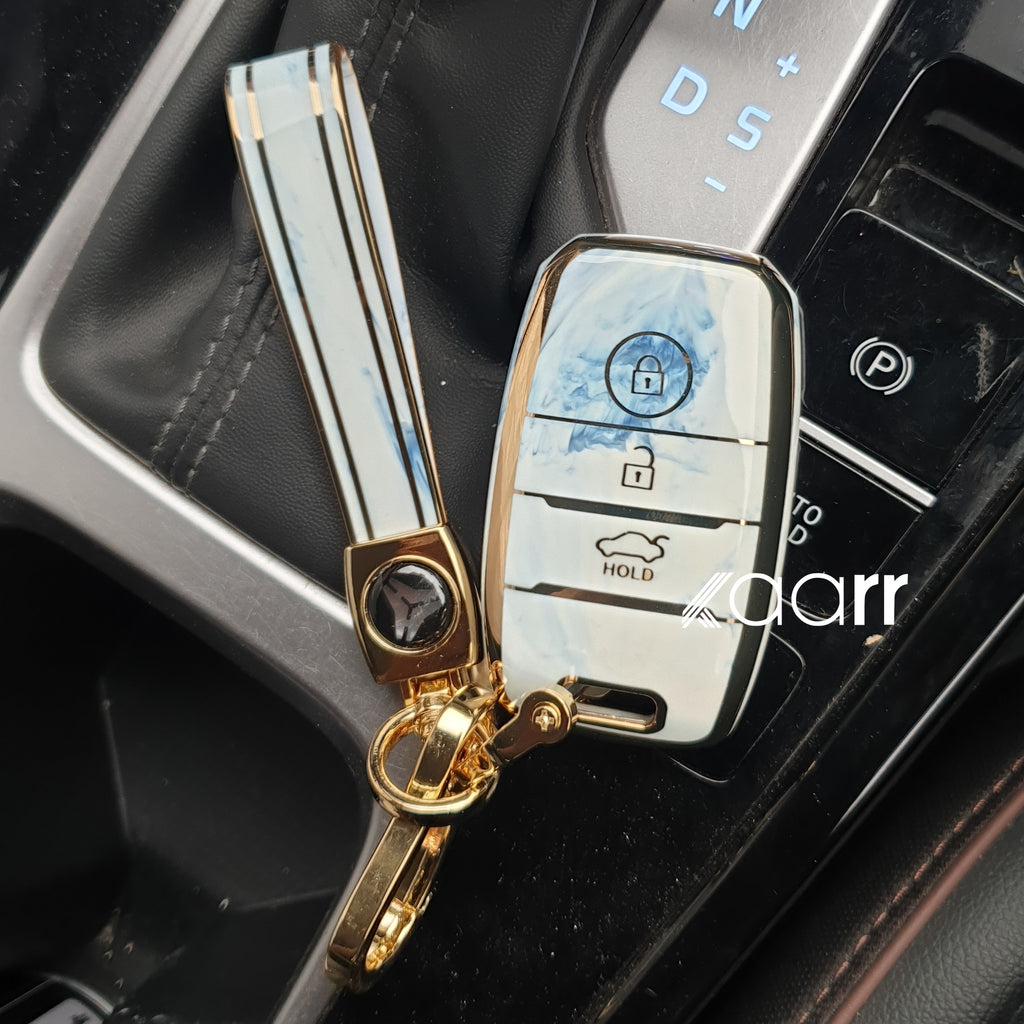Kia Seltos/Carens/Sonet (Keyless 3 Button Key) Premium Keycase