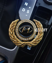 Load image into Gallery viewer, 3D Gold Car Metal Emblem Badge Sticker Decal With Logo (Black)
