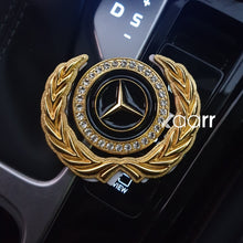 Load image into Gallery viewer, 3D Gold Car Metal Emblem Badge Sticker Decal With Logo (Black)