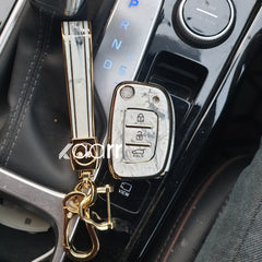 Hyundai i20/Venue/Creta/Verna Flip Key Premium Keycase