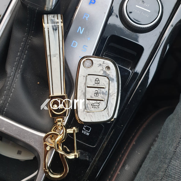 Hyundai i20/Venue/Creta/Verna Flip Key Premium Keycase