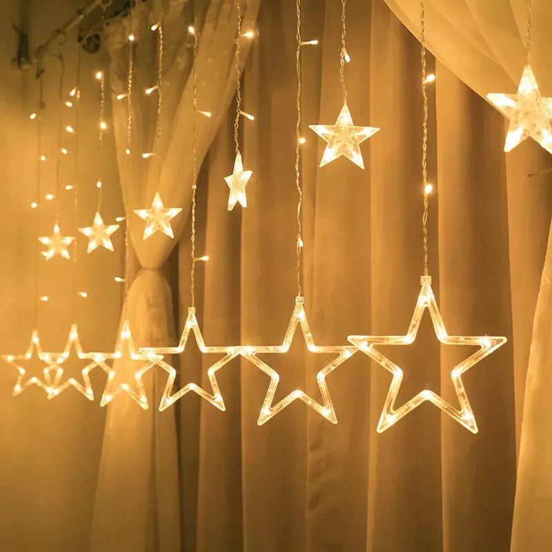 Star LED Curtain Light (12 Stars)
