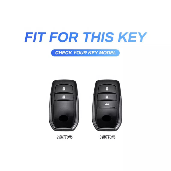 Fortuner 3 Button Key Premium Keycase
