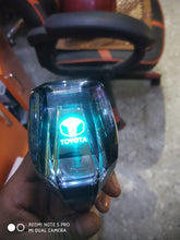 Load image into Gallery viewer, LED Crystal Sensor Touch 7 Colors Gear Knob Silver