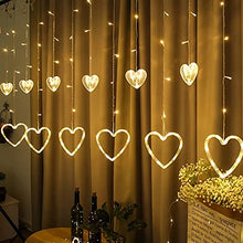Load image into Gallery viewer, Heart LED Curtain String Light (16 Hearts)