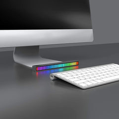 Wireless 2 Pcs Set Voice Activated Equaliser Ryhtm Light with 16+ Colors