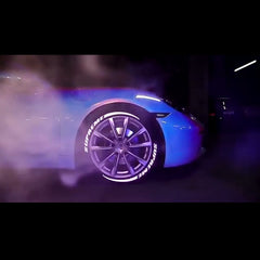 White Tyre Sticker with Night Glow Kit With Strips